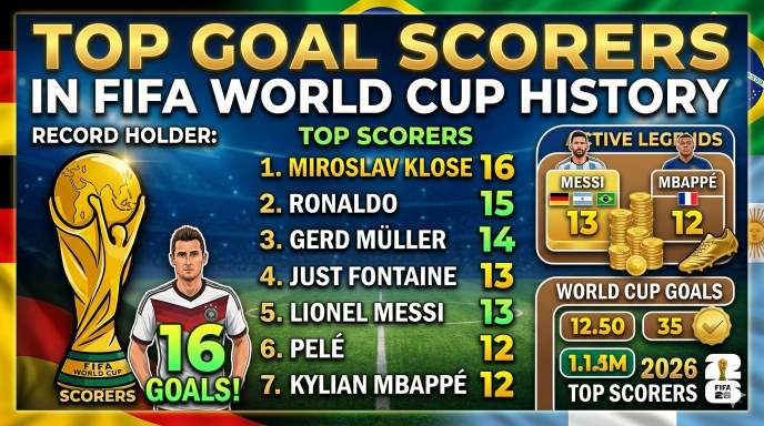Top Goal Scorers in FIFA World Cup History