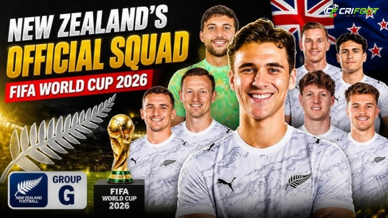 New Zealand 2026 FIFA World Cup Squad