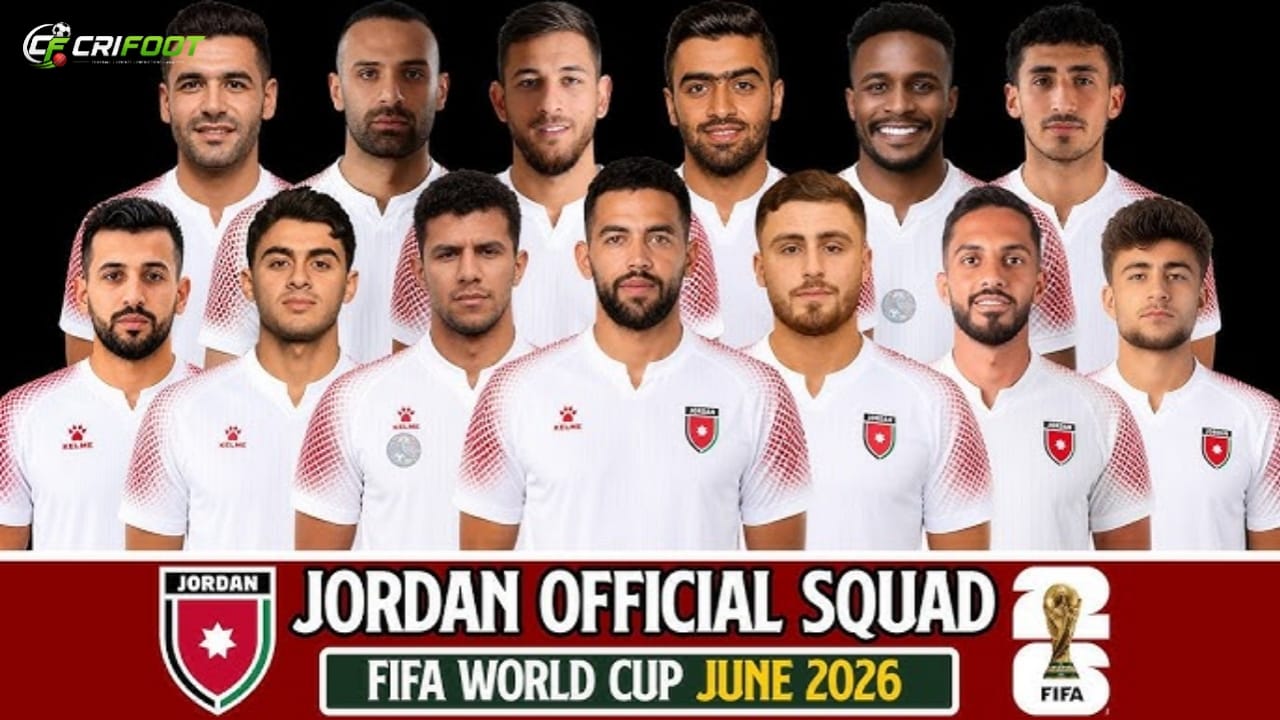 Jordan 2026 FIFA World Cup Squad - Crifoot