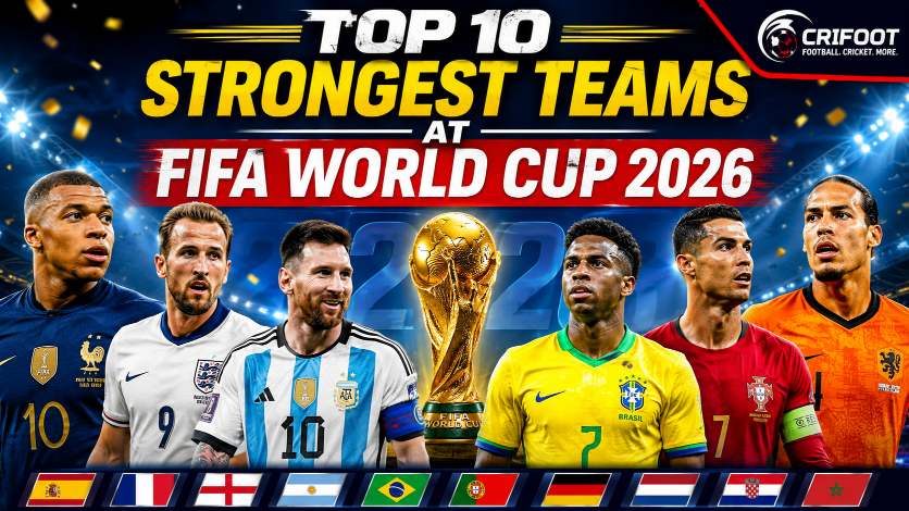 Top 10 strongest team for fifa world Cup 2026